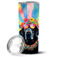 Pet Lover Stainless Steel Tumbler - 20 oz Insulated Travel Cup for Dog and Cat Owners - Size: 20 OZ | Pack Of: 1 | Collection name: Hippie dawg - Pets Perfect