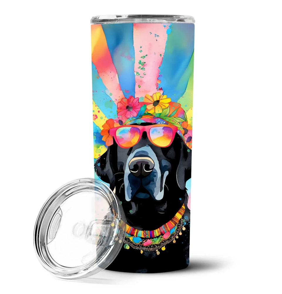 Pet Lover Stainless Steel Tumbler, 20 oz, Black Labrador Hippie Dawg-194030819982/Labrador black 2522, view 21