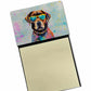 Paw Print Sticky Notes - Adhesive Note Pads for Dog and Cat Lovers - Pack Of: 1 | Collection name: Hippie dawg - Pets Perfect