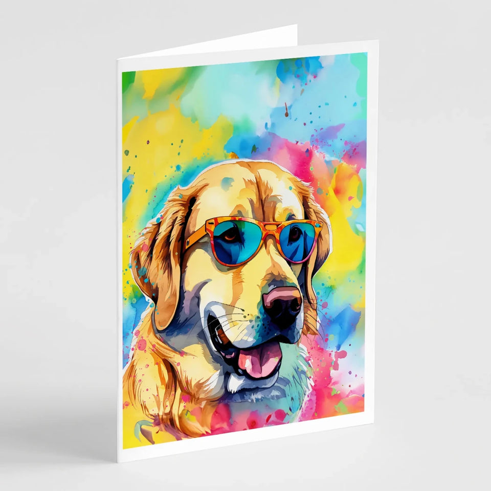 Hippie Dawg Greeting Cards - 5 x 7, Labrador yellow 2530, view 83