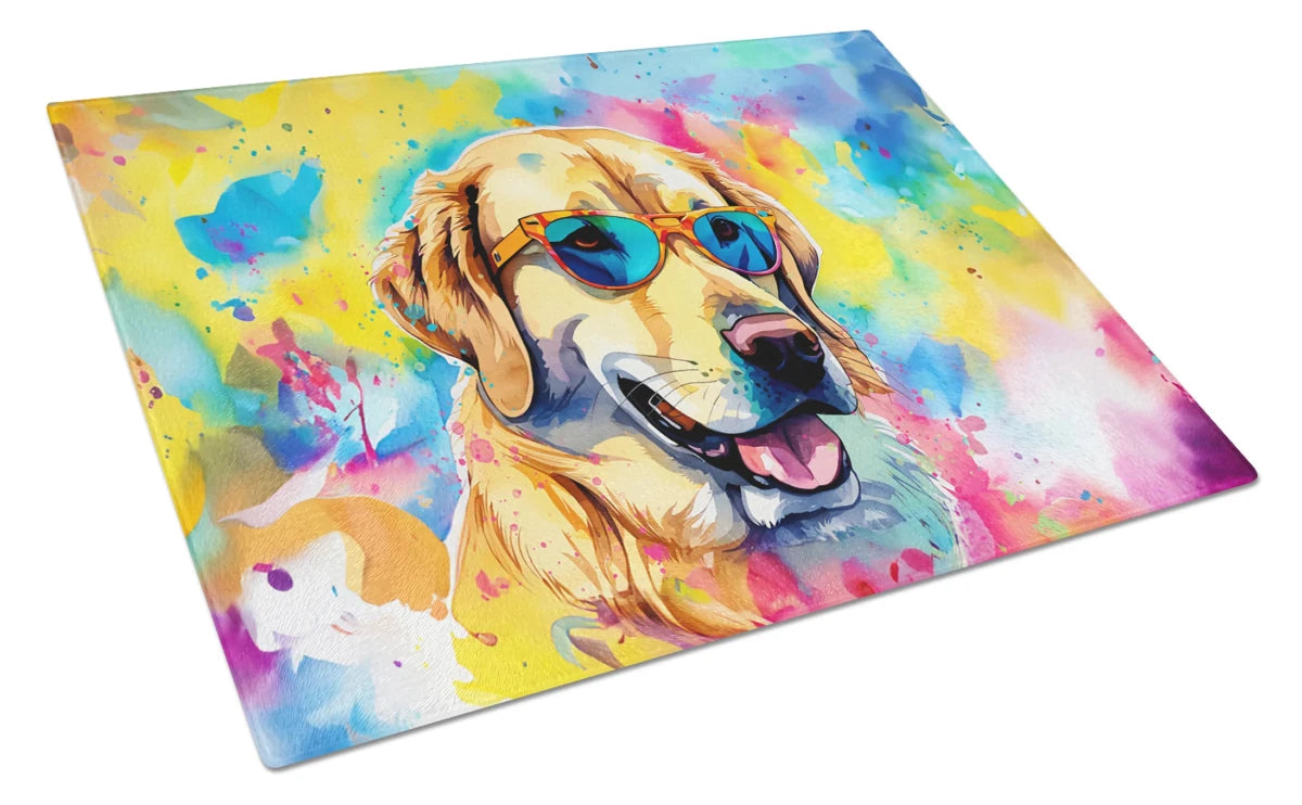 Hippie Dawg Glass Cutting Board - Size: LARGE | Pack Of: 1 | Collection name: Hippie dawg - Pets Perfect