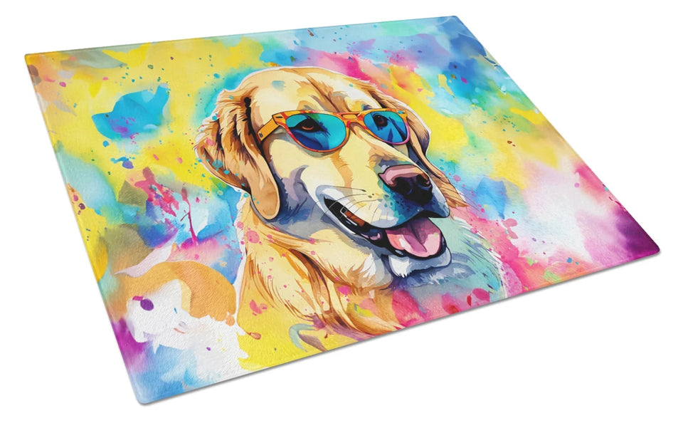 Hippie Dawg Glass Cutting Board - Large, Labrador yellow 2530, view 83