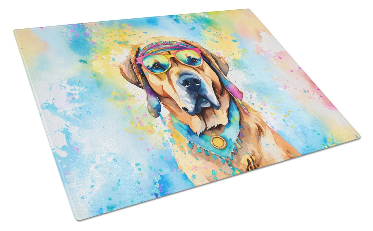 Hippie Dawg Glass Cutting Board - Size: LARGE | Pack Of: 1 | Collection name: Hippie dawg - Pets Perfect