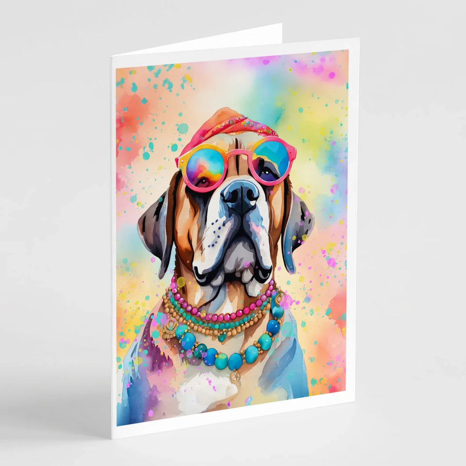 Hippie Dawg Greeting Cards - 5 x 7, Old english sheepdog 2534, view 87