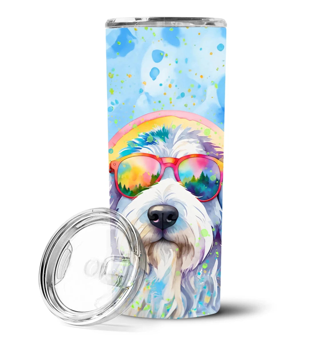 Pet Lover Stainless Steel Tumbler - 20 oz Insulated Travel Cup for Dog and Cat Owners - Size: 20 OZ | Pack Of: 1 | Collection name: Hippie dawg - Pets Perfect