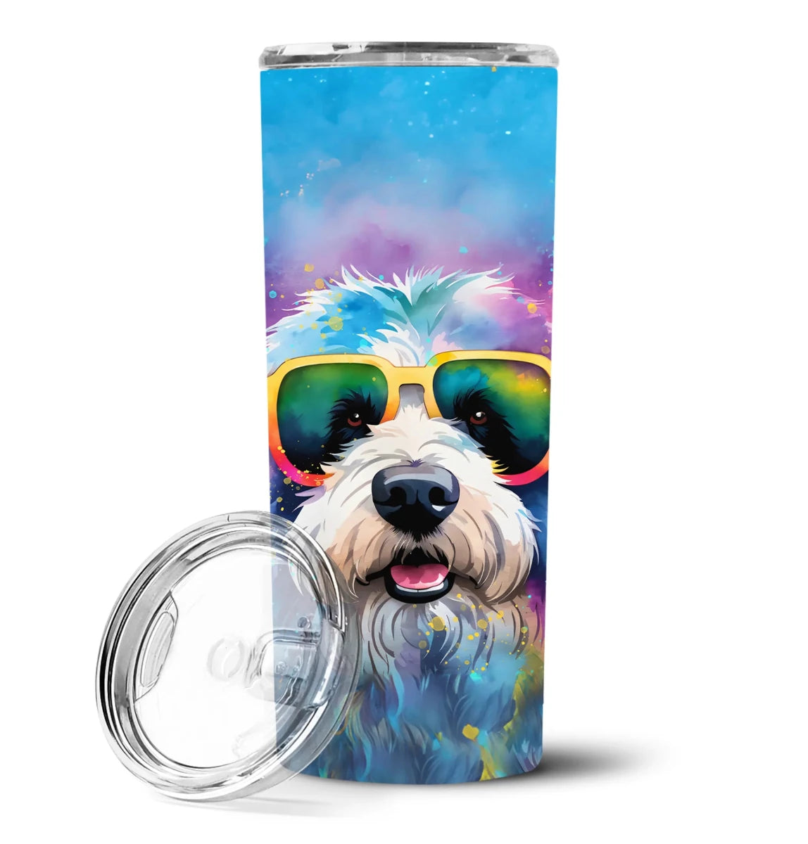 Pet Lover Stainless Steel Tumbler - 20 oz Insulated Travel Cup for Dog and Cat Owners - Size: 20 OZ | Pack Of: 1 | Collection name: Hippie dawg - Pets Perfect