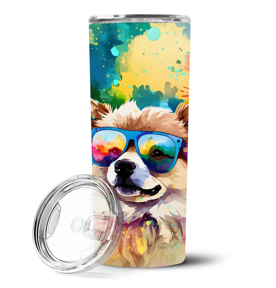 Pet Lover Stainless Steel Tumbler, 20 oz, Pomeranian Hippie Dawg-194030820148/Pomeranian 2538, view 87