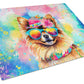 Hippie Dawg Glass Cutting Board - Size: LARGE | Pack Of: 1 | Collection name: Hippie dawg - Pets Perfect