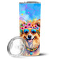 Pet Lover Stainless Steel Tumbler - 20 oz Insulated Travel Cup for Dog and Cat Owners - Size: 20 OZ | Pack Of: 1 | Collection name: Hippie dawg - Pets Perfect