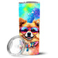 Pet Lover Stainless Steel Tumbler - 20 oz Insulated Travel Cup for Dog and Cat Owners - Size: 20 OZ | Pack Of: 1 | Collection name: Hippie dawg - Pets Perfect