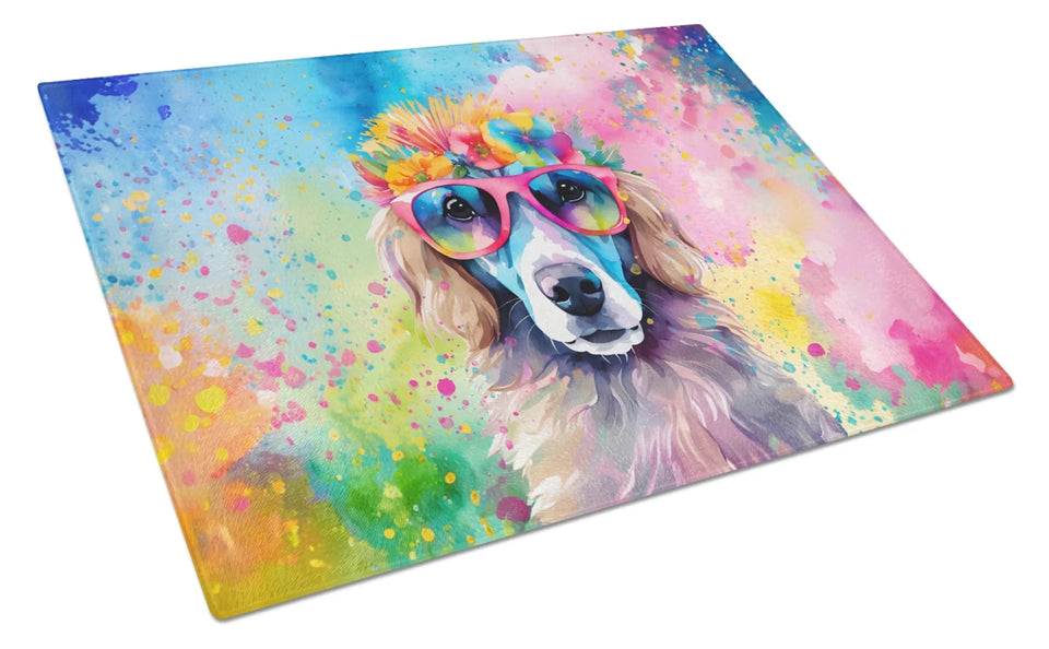 Hippie Dawg Glass Cutting Board - Large, Pug 2543, view 96