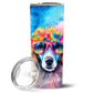 Pet Lover Stainless Steel Tumbler - 20 oz Insulated Travel Cup for Dog and Cat Owners - Size: 20 OZ | Pack Of: 1 | Collection name: Hippie dawg - Pets Perfect