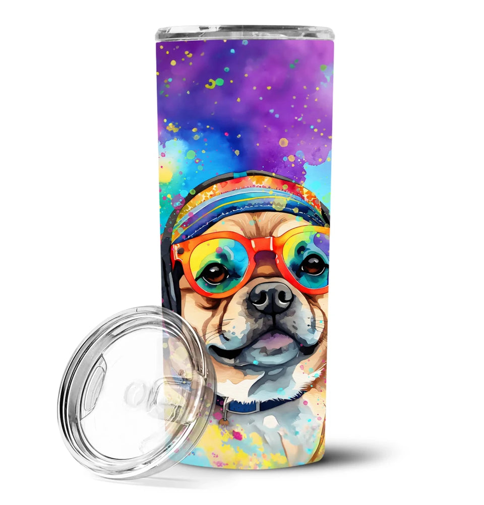 Pet Lover Stainless Steel Tumbler, 20 oz, Pug Hippie Dawg-194030820209/Pug 2544, view 93