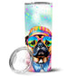 Pet Lover Stainless Steel Tumbler - 20 oz Insulated Travel Cup for Dog and Cat Owners - Size: 20 OZ | Pack Of: 1 | Collection name: Hippie dawg - Pets Perfect