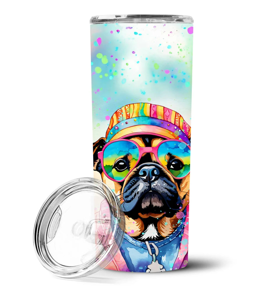 Pet Lover Stainless Steel Tumbler, 20 oz, Pug Hippie Dawg-194030820216/Pug 2545, view 94