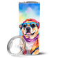 Pet Lover Stainless Steel Tumbler - 20 oz Insulated Travel Cup for Dog and Cat Owners - Size: 20 OZ | Pack Of: 1 | Collection name: Hippie dawg - Pets Perfect