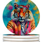 Hippie Animals Large Sandstone Coasters - Pets Perfect