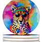 Hippie Animals Large Sandstone Coasters - Pets Perfect