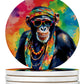 Hippie Animals Large Sandstone Coasters - Pets Perfect