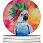 Hippie Animals Large Sandstone Coasters - Pets Perfect