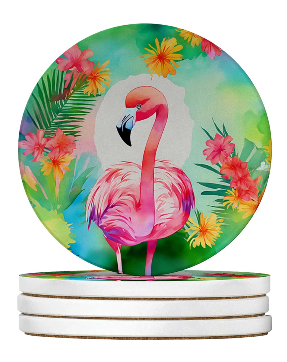 Hippie Animals Large Sandstone Coasters, 4/Fox 3984, view 23