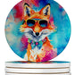 Hippie Animals Large Sandstone Coasters - Pets Perfect