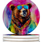 Hippie Animals Large Sandstone Coasters - Pets Perfect