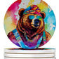 Hippie Animals Large Sandstone Coasters - Pets Perfect