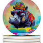 Hippie Animals Large Sandstone Coasters - Pets Perfect
