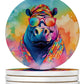 Hippie Animals Large Sandstone Coasters - Pets Perfect