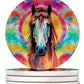 Hippie Animals Large Sandstone Coasters - Pets Perfect