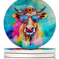 Hippie Animals Large Sandstone Coasters - Pets Perfect