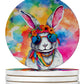 Hippie Animals Large Sandstone Coasters - Pets Perfect