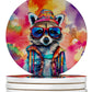 Hippie Animals Large Sandstone Coasters - Pets Perfect