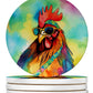 Hippie Animals Large Sandstone Coasters - Pets Perfect