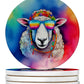 Hippie Animals Large Sandstone Coasters - Pets Perfect