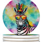 Hippie Animals Large Sandstone Coasters - Pets Perfect