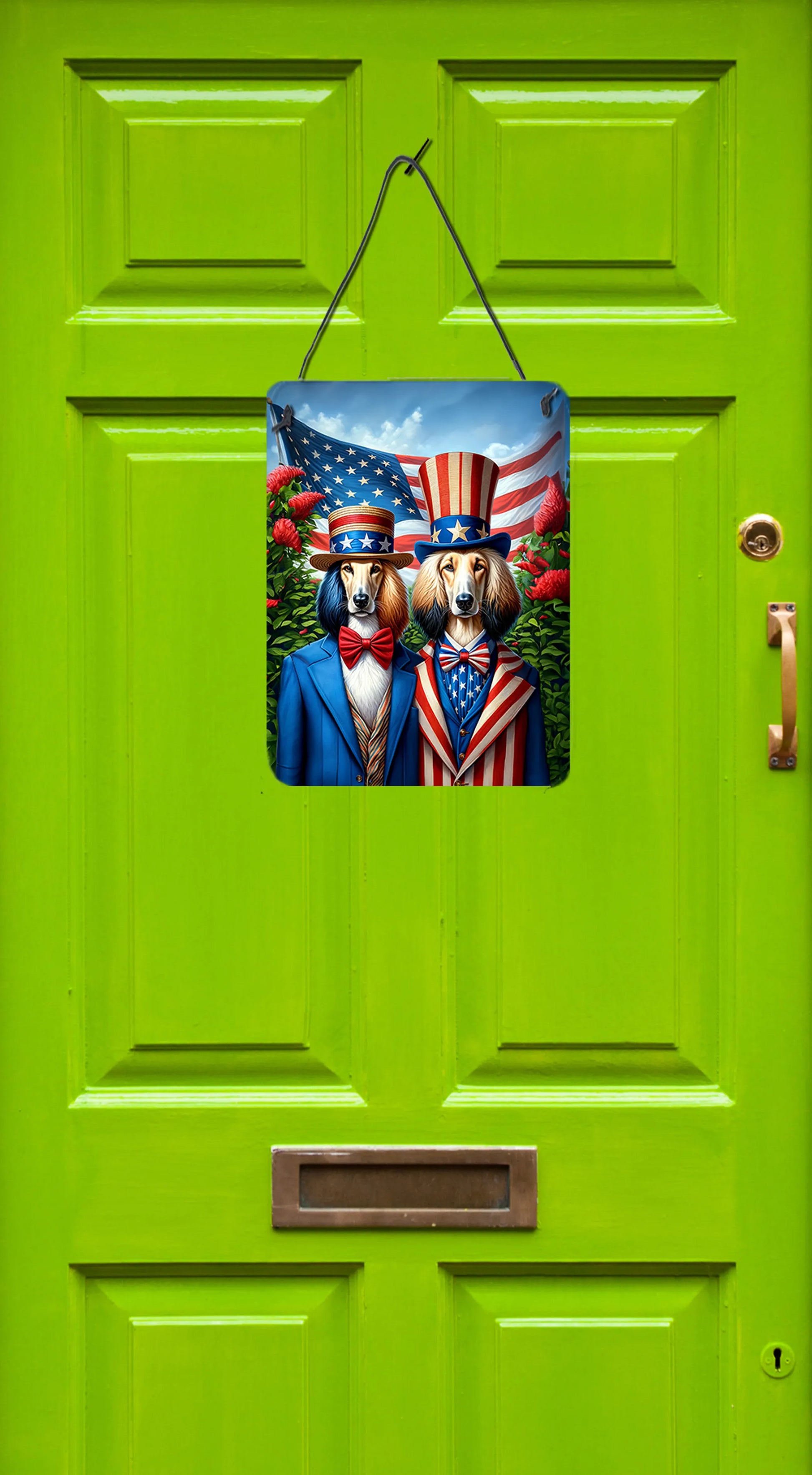 American Dog Breeds Wall Art - Patriotic 16x12 Hanging Print for Dog Lovers - Pets Perfect