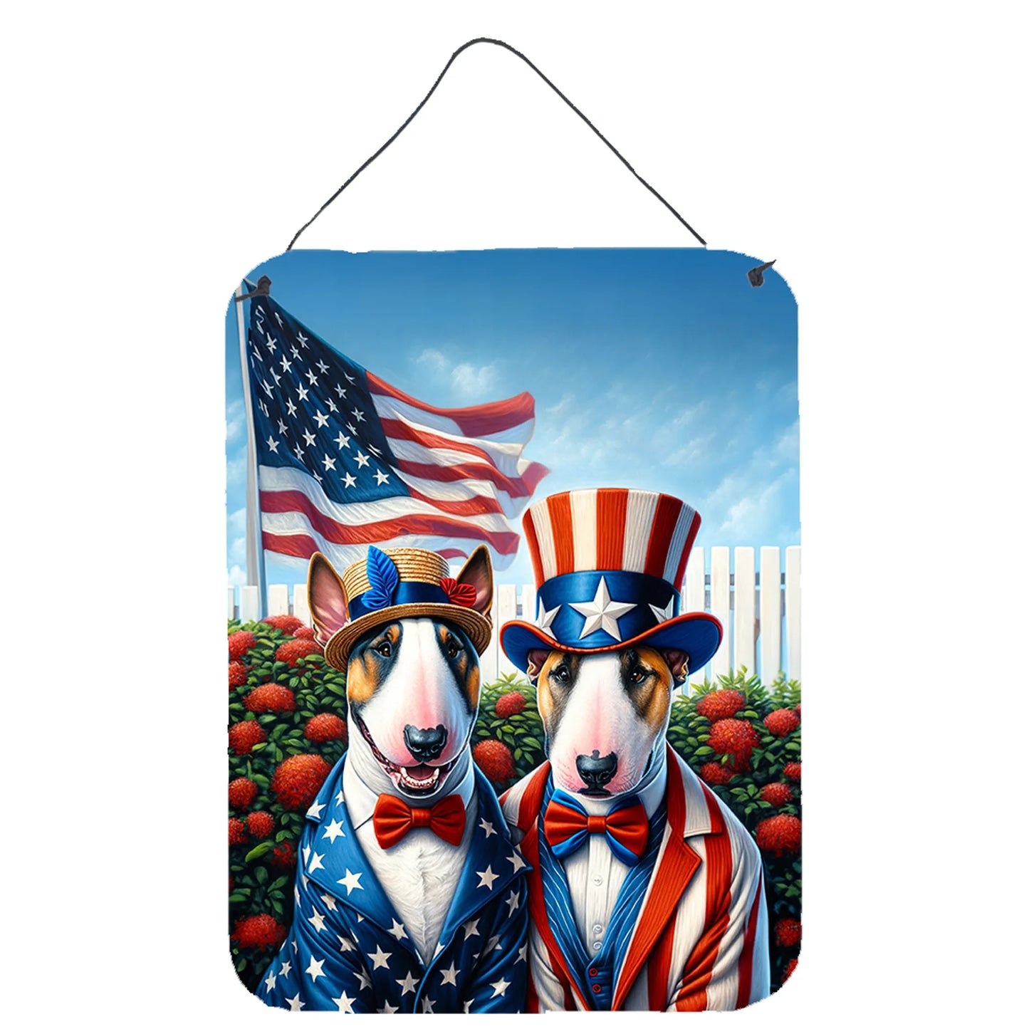 American Dog Breeds Wall Art - Patriotic 16x12 Hanging Print for Dog Lovers - Pets Perfect