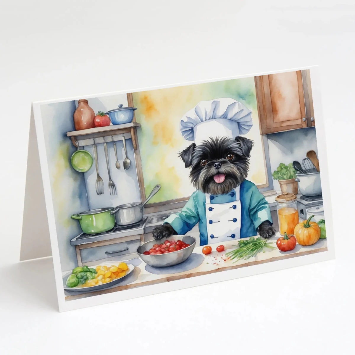 The Dog Chef Greeting Cards - Size: 5X7 | Pack Of: 8 | Collection name: The dog chef - Pets Perfect