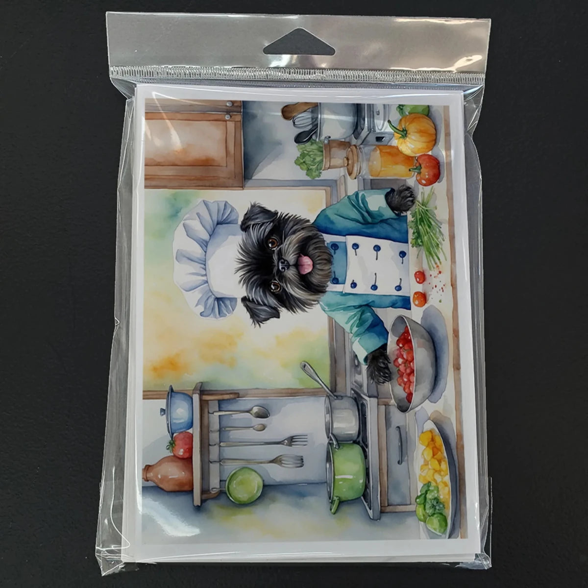 The Dog Chef Greeting Cards - Size: 5X7 | Pack Of: 8 | Collection name: The dog chef - Pets Perfect