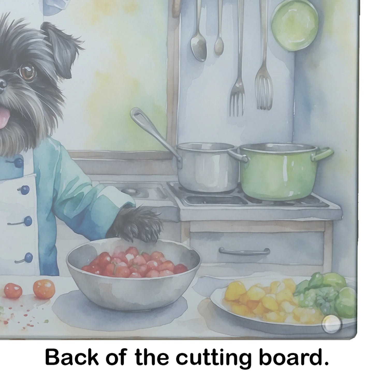 The Dog Chef Glass Cutting Board - Size: LARGE | Pack Of: 1 | Collection name: The dog chef