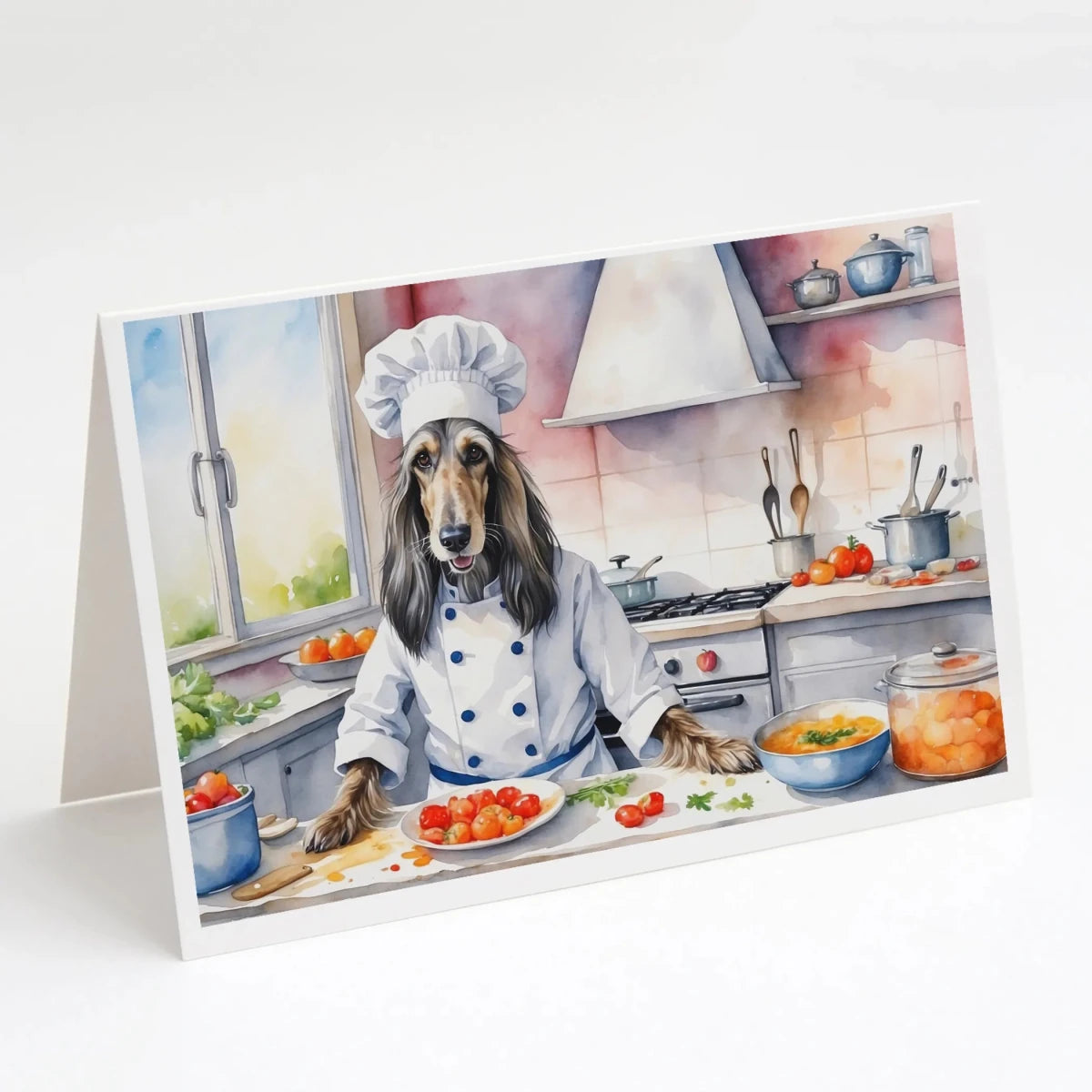 The Dog Chef Greeting Cards - Size: 5X7 | Pack Of: 8 | Collection name: The dog chef - Pets Perfect