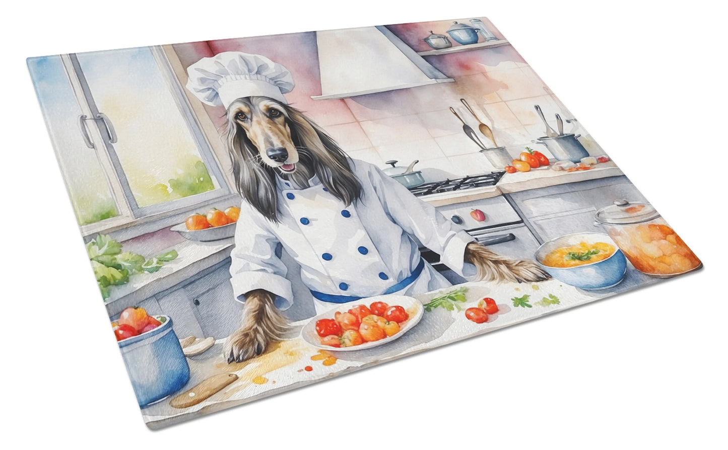 The Dog Chef Glass Cutting Board - Size: LARGE | Pack Of: 1 | Collection name: The dog chef