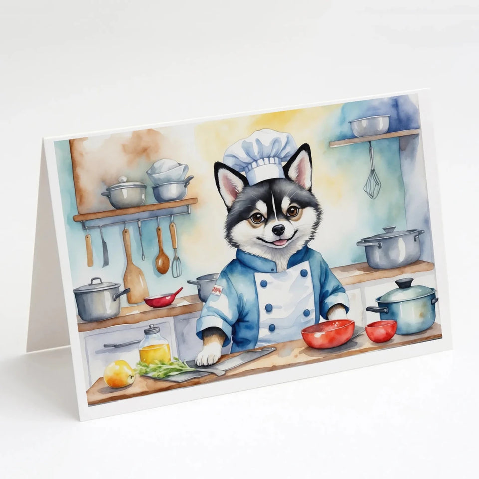 The Dog Chef Greeting Cards - 5 x 7, 8 ct, Alaskan malamute 6184, view 6