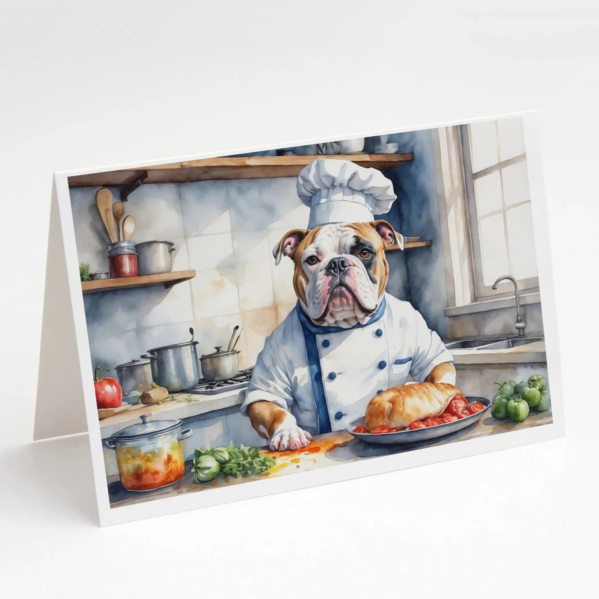 The Dog Chef Greeting Cards - Size: 5X7 | Pack Of: 8 | Collection name: The dog chef - Pets Perfect
