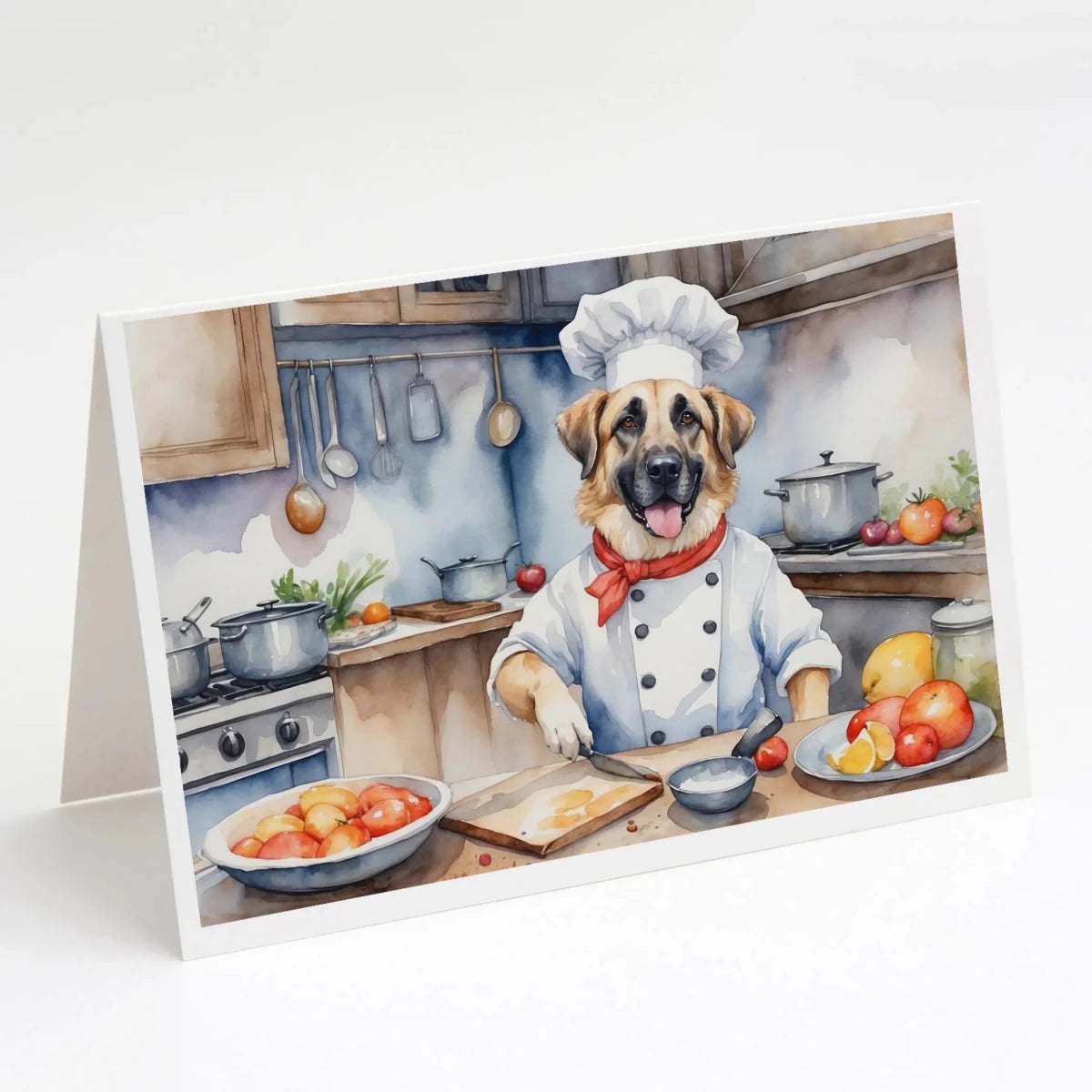 The Dog Chef Greeting Cards - Size: 5X7 | Pack Of: 8 | Collection name: The dog chef - Pets Perfect
