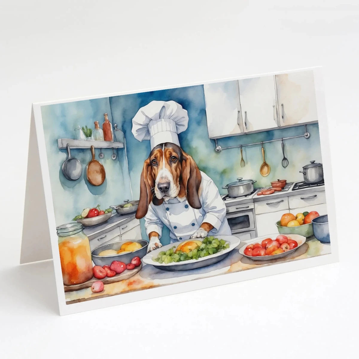 The Dog Chef Greeting Cards - Size: 5X7 | Pack Of: 8 | Collection name: The dog chef - Pets Perfect