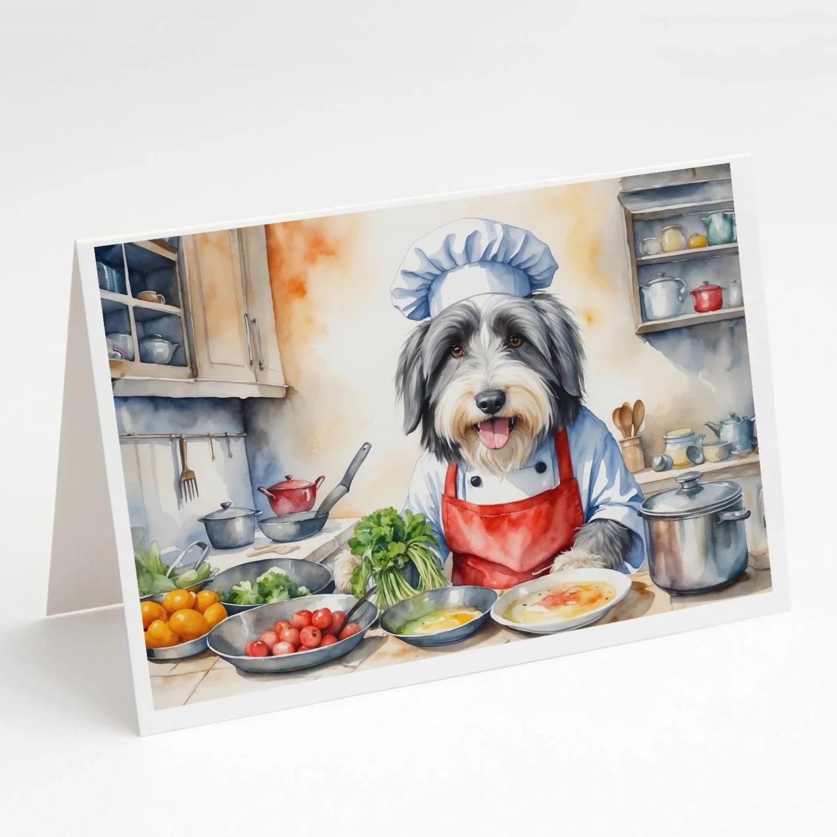 The Dog Chef Greeting Cards - Size: 5X7 | Pack Of: 8 | Collection name: The dog chef - Pets Perfect
