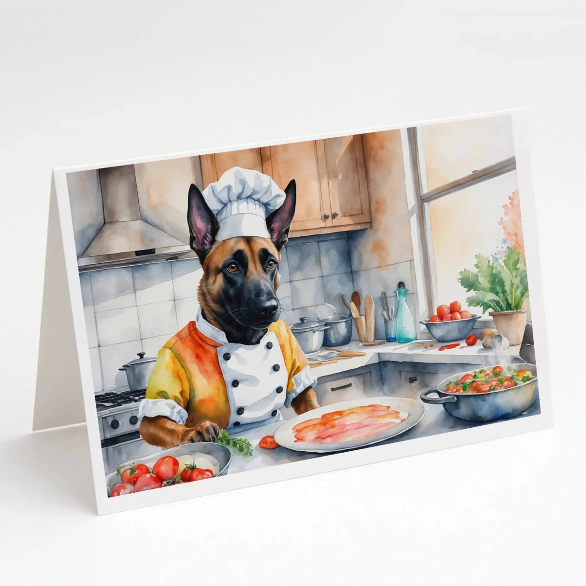 The Dog Chef Greeting Cards - Size: 5X7 | Pack Of: 8 | Collection name: The dog chef - Pets Perfect